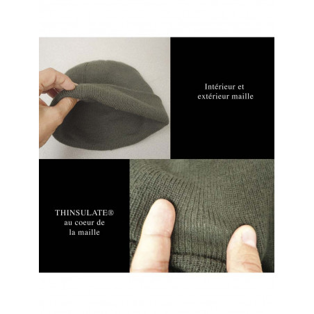 Bonnet commando Thinsulate - Vert Armée