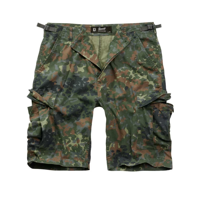 MFH Brand Army style shorts bermuda flecktarn camo sturdy ripstop uniform NEW