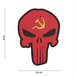 Patch 3D PVC Punisher Russia marteau et faucille 9001