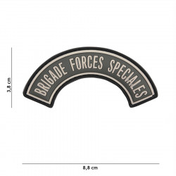 Patch 3D PVC Brigade Forces Speciales gris #9031
