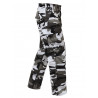 Pantalon Treillis BDU camouflage urban blanc et noir