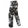 Pantalon Treillis BDU camouflage urban blanc et noir