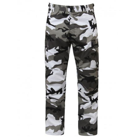 Pantalon Treillis BDU camouflage urban blanc et noir