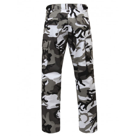 Pantalon Treillis BDU camouflage urban blanc et noir