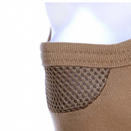 Cagoule masque 1 trou 100% coton - Vert