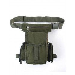 Sacoche cuisse Multipoches Verte