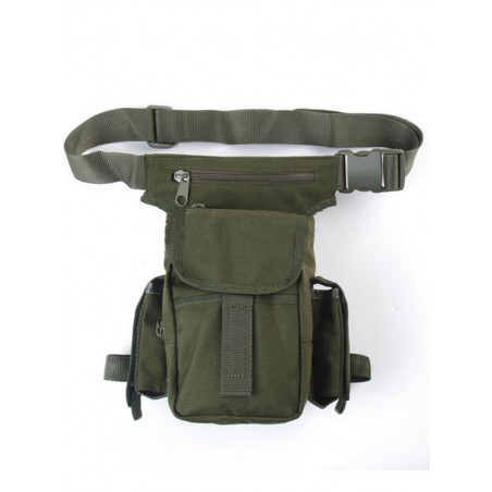 Sacoche cuisse Multipoches Verte