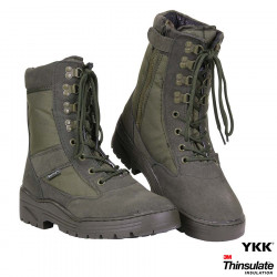 Pr. chaussures de sniper avec zipp YKK