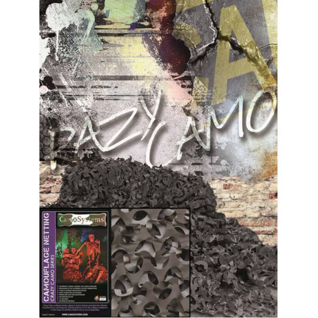 Filet de camouflage Noir 3mX2,4m